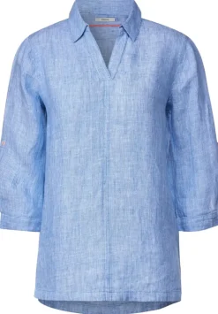 Leinen Longbluse