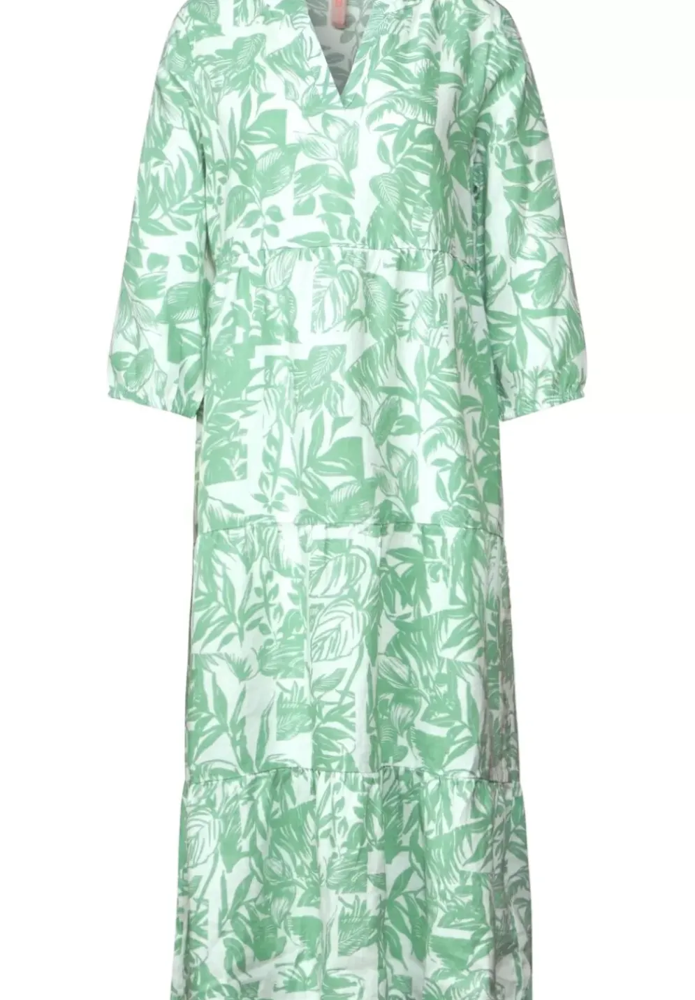 Leinen Midikleid Mit Print