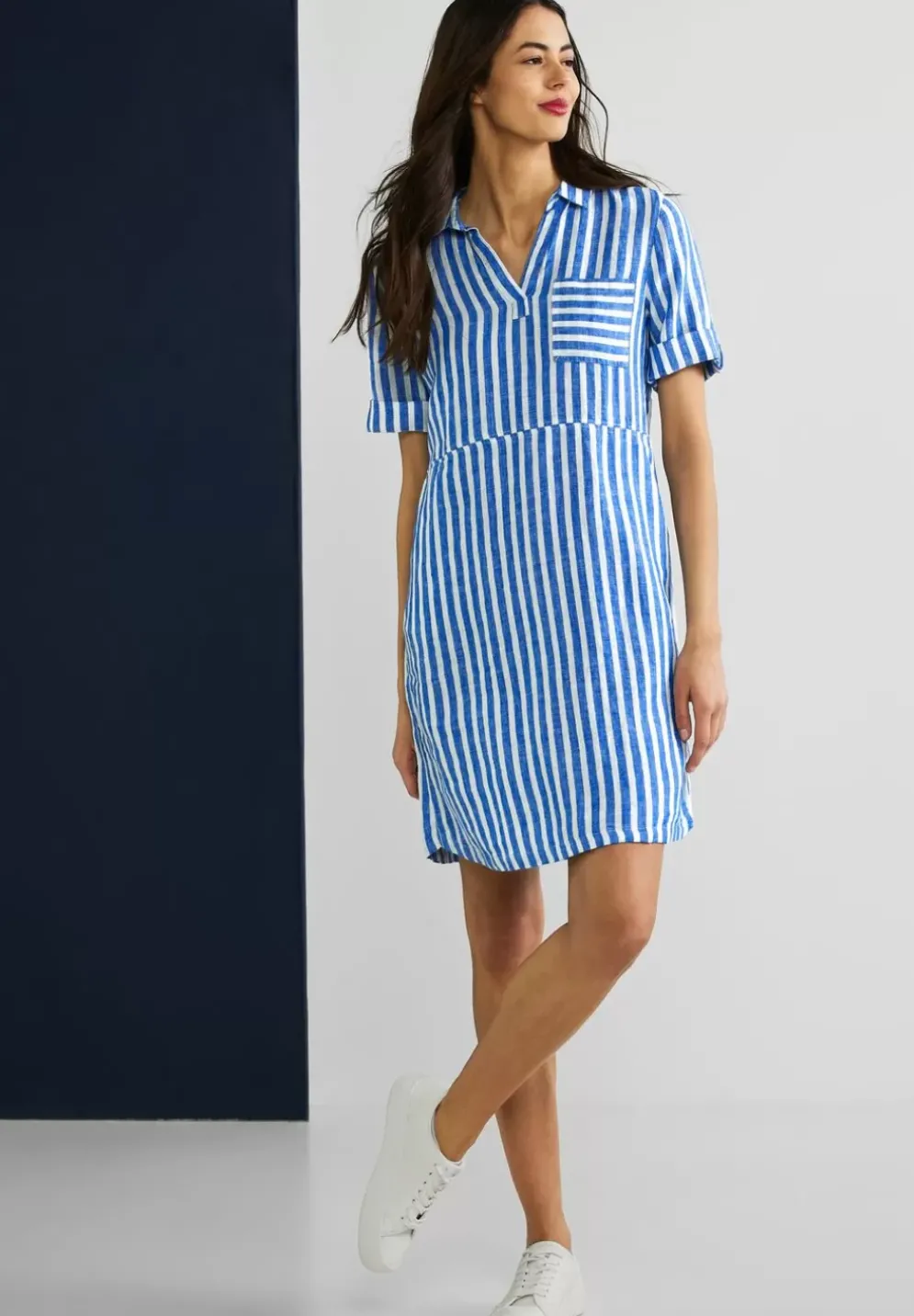 Leinen Shirtkleid