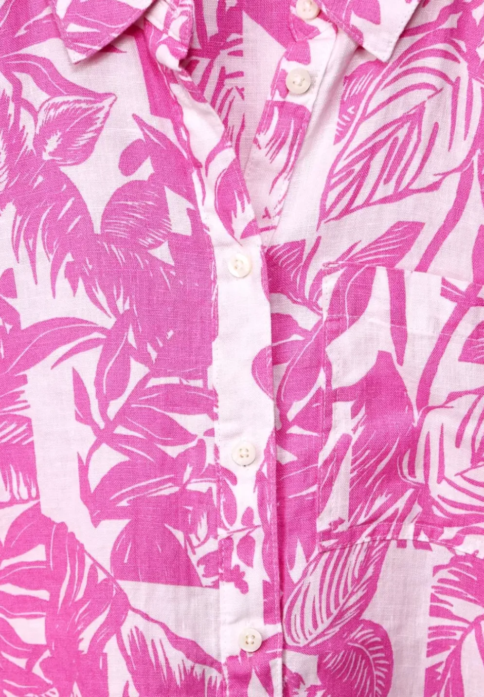 Leinen Shirtkleid Mit Print