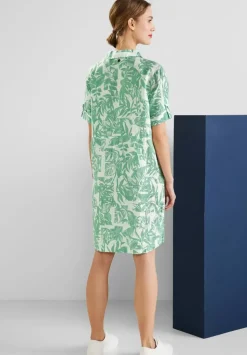Leinen Shirtkleid Mit Print