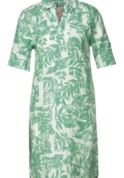 Leinen Shirtkleid Mit Print