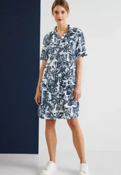 Leinen Shirtkleid Mit Print