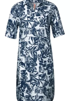 Leinen Shirtkleid Mit Print