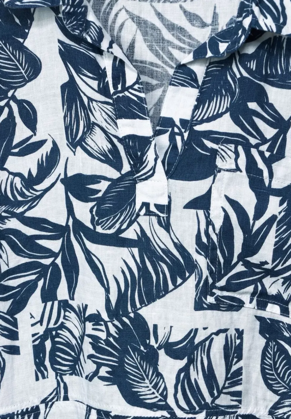 Leinen Shirtkleid Mit Print