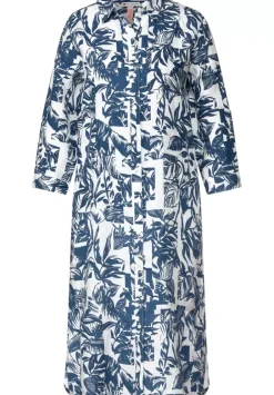 Leinen Shirtkleid Mit Print