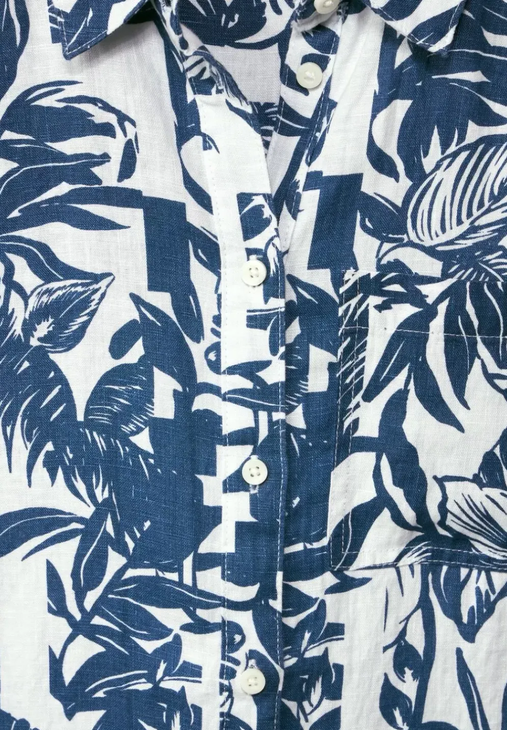 Leinen Shirtkleid Mit Print