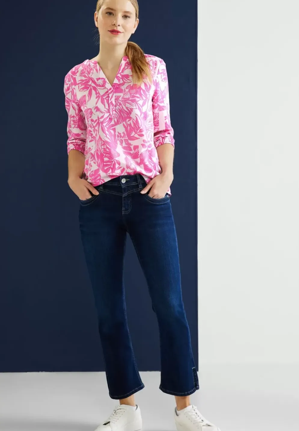 Leinen-Baumwolle-Mix Bluse