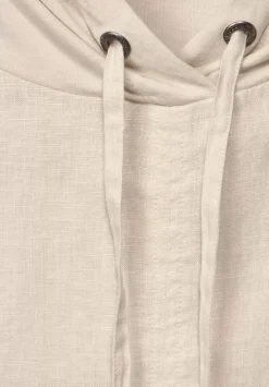 Leinenbluse Im Materialmix