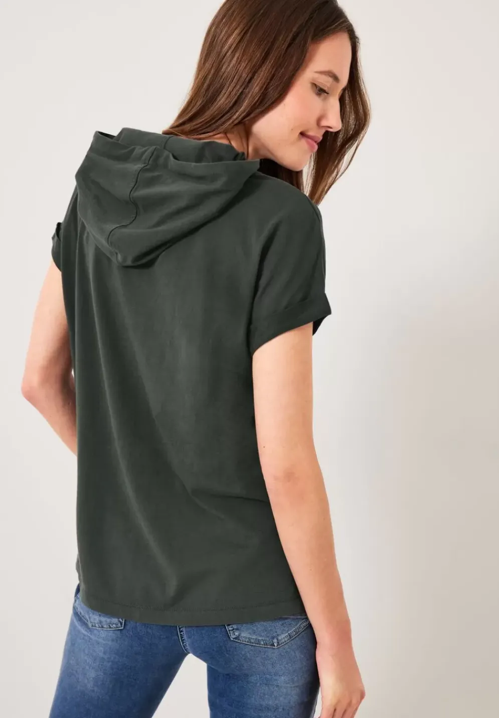 Leinenbluse Im Materialmix
