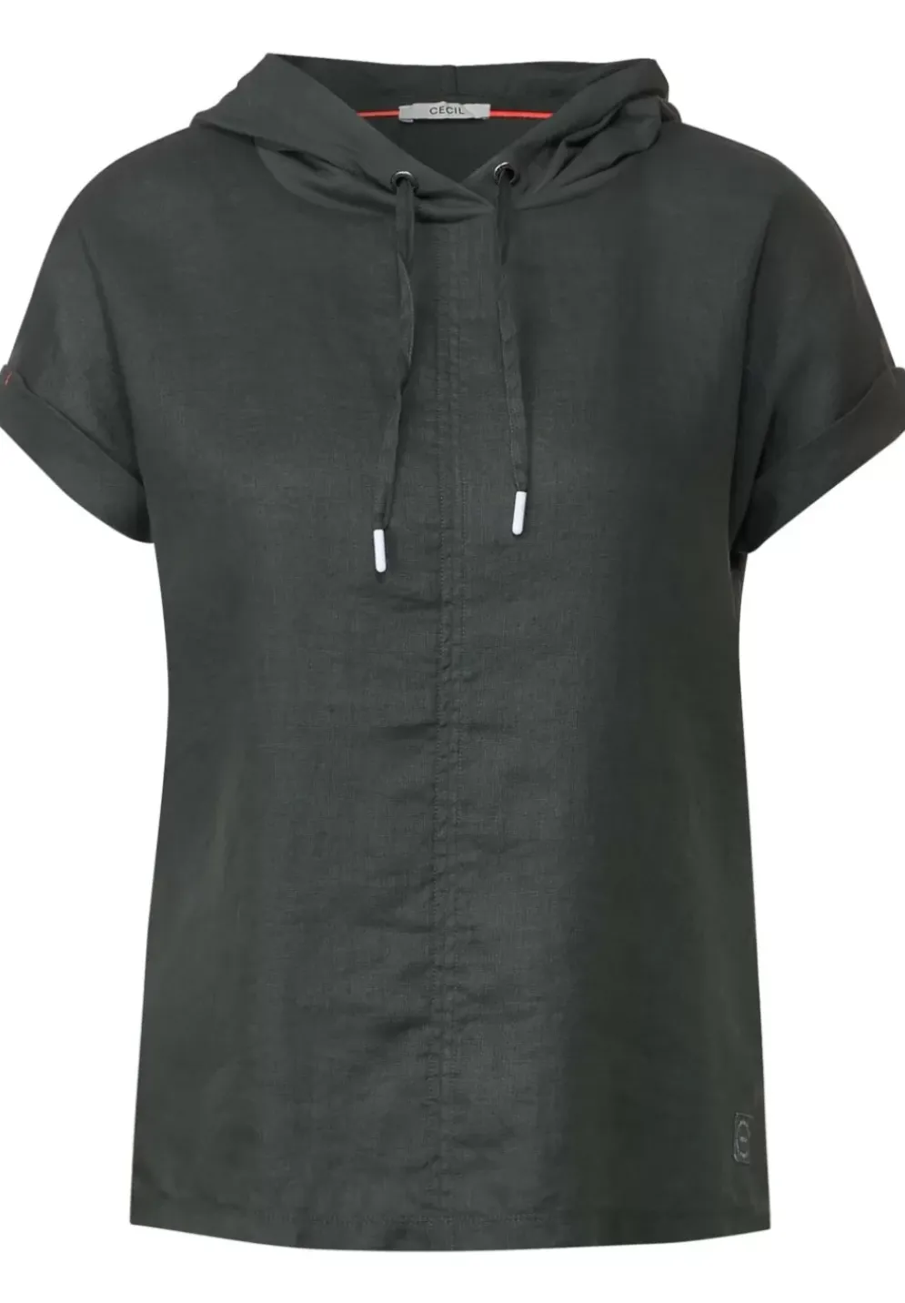 Leinenbluse Im Materialmix