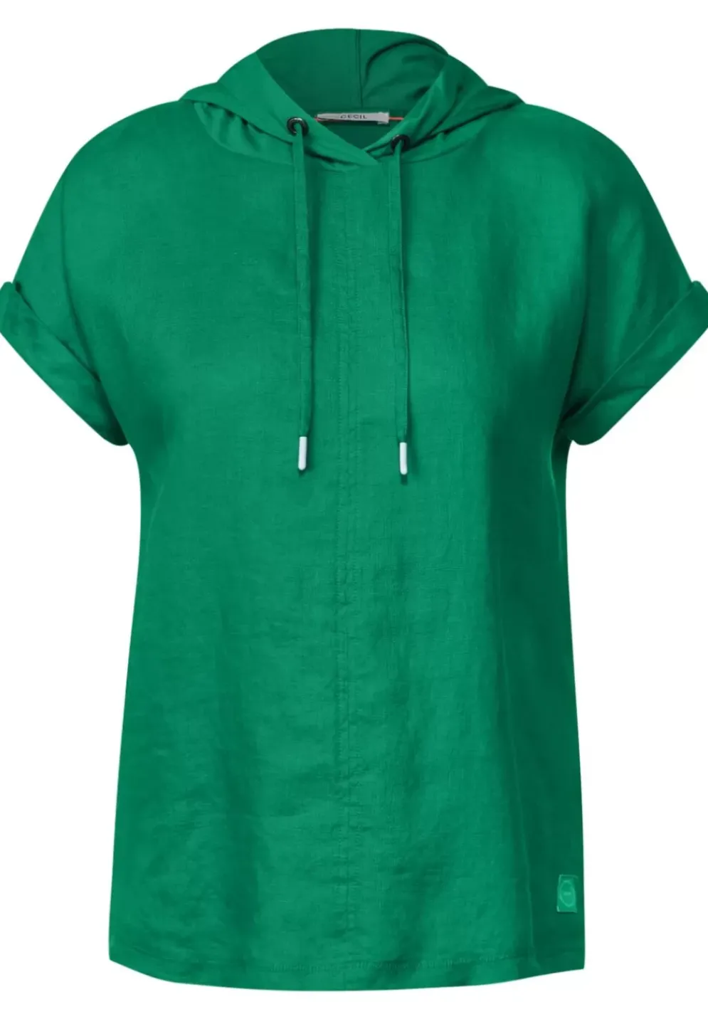 Leinenbluse Im Materialmix