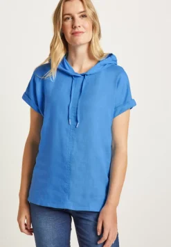 Leinenbluse Im Materialmix