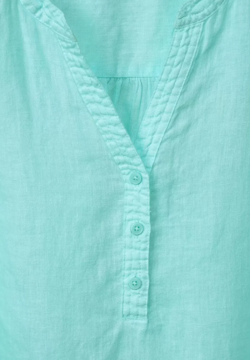 Leinenbluse In Unifarbe