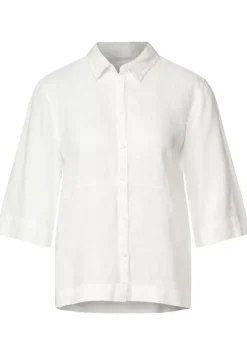 Leinenbluse Mit Hemdkragen