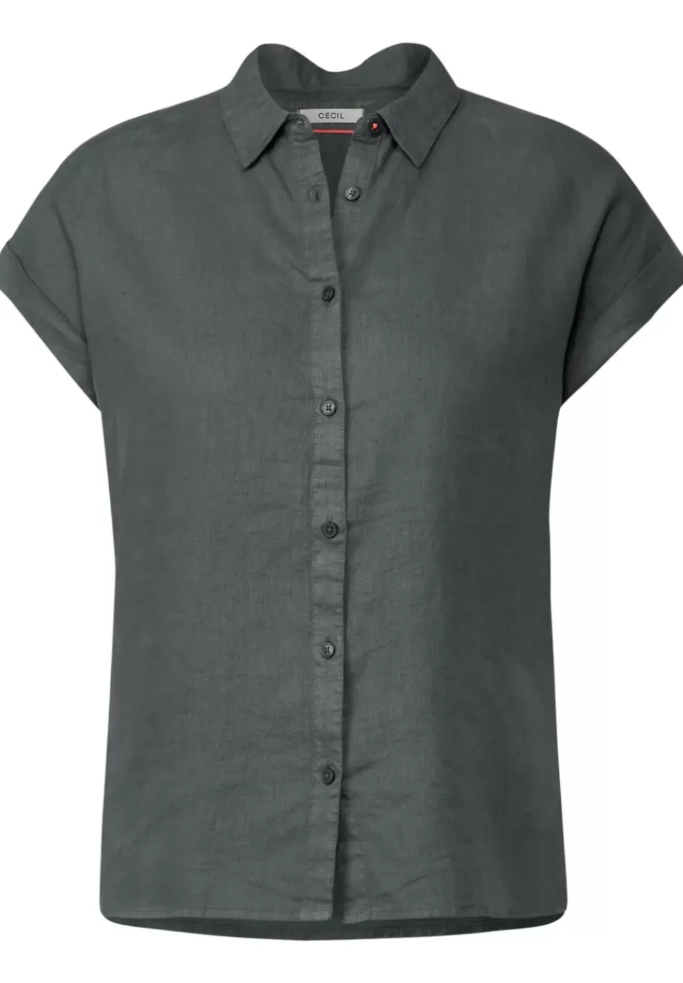 Leinenbluse Mit Knopfleiste