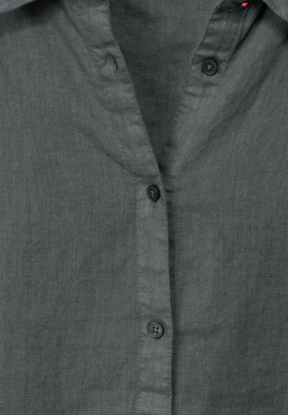 Leinenbluse Mit Knopfleiste