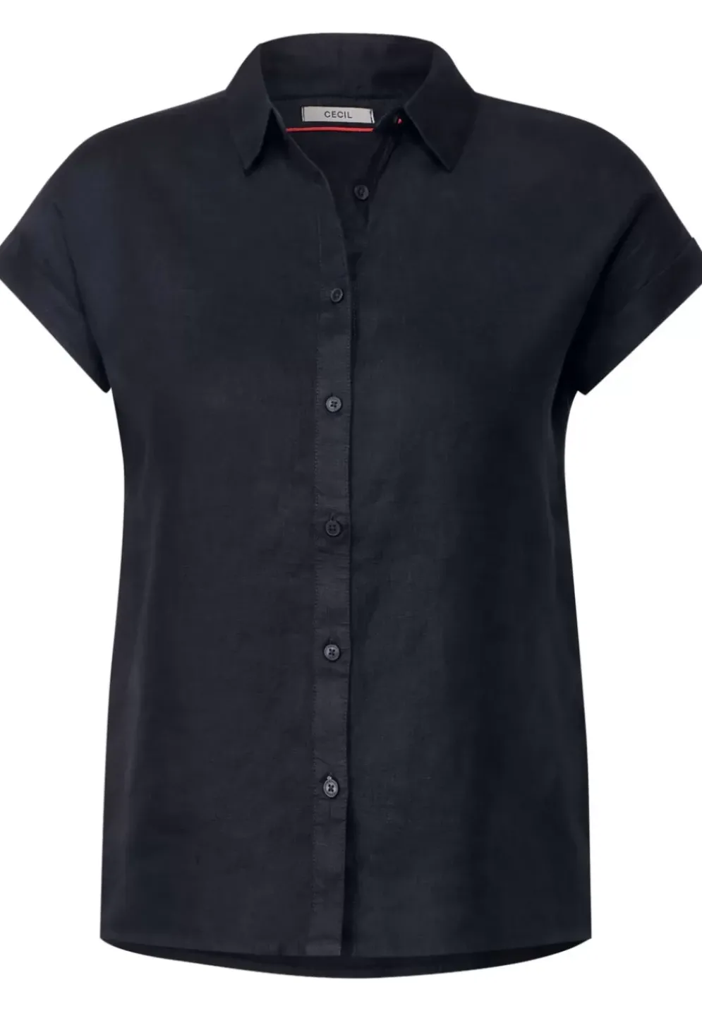 Leinenbluse Mit Knopfleiste
