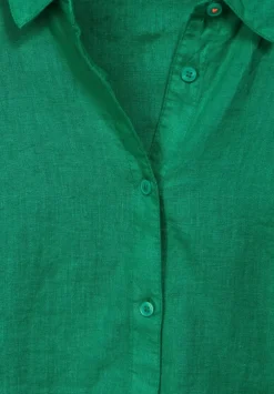 Leinenbluse Mit Knopfleiste