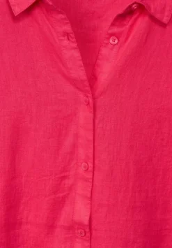 Leinenbluse Mit Knopfleiste