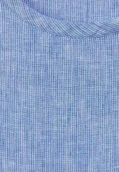 Leinenbluse Mit Knotendetail