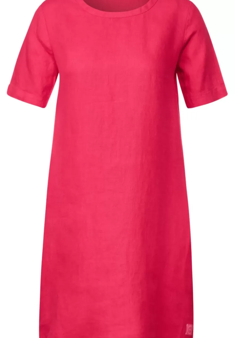 Leinenkleid In Unifarbe