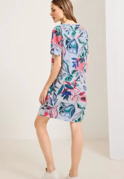 Leinenkleid Mit Blumenprint