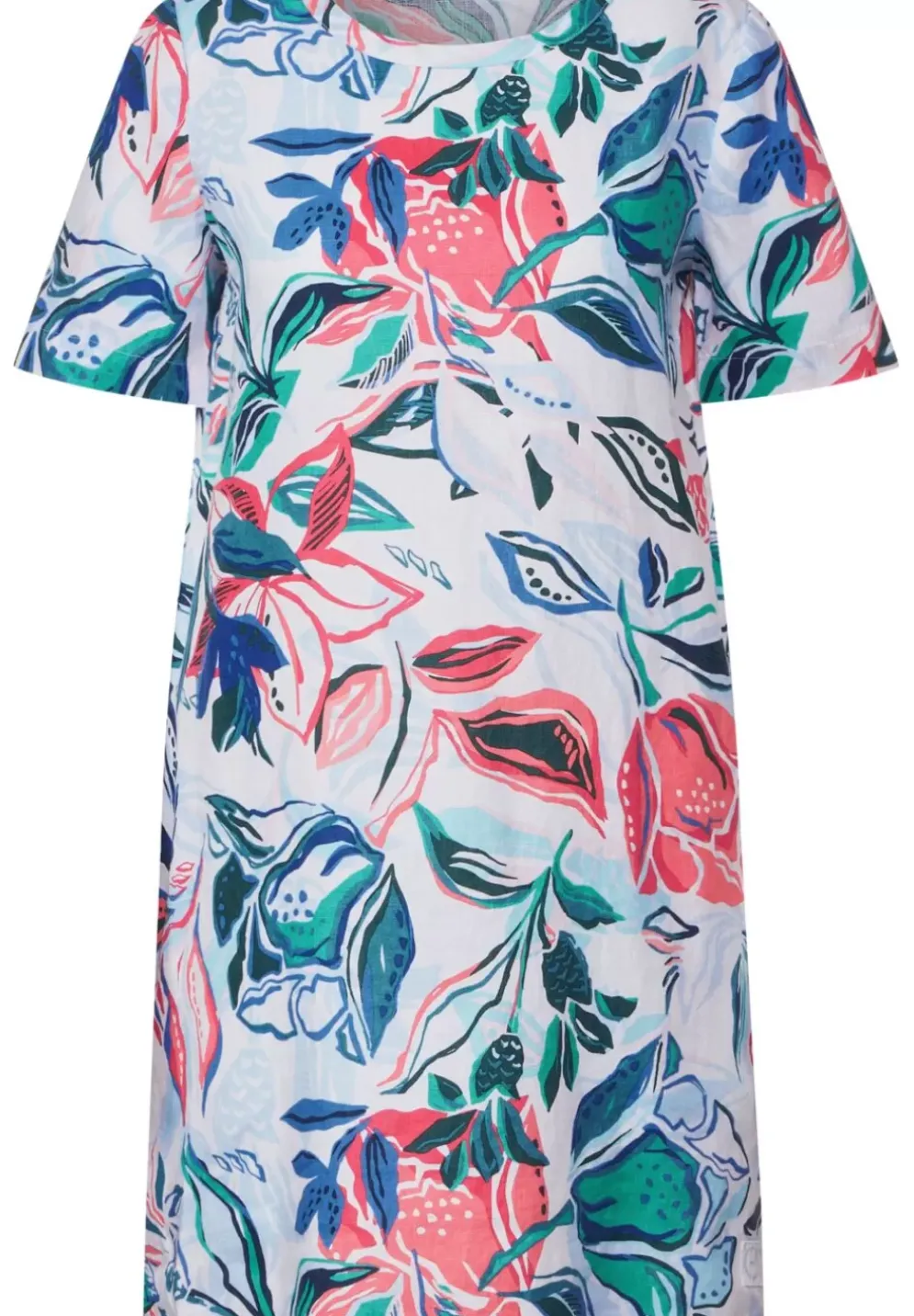 Leinenkleid Mit Blumenprint