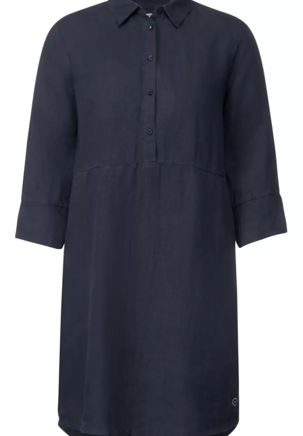 Leinenkleid Mit Knopfleiste