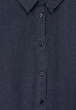 Leinenkleid Mit Knopfleiste