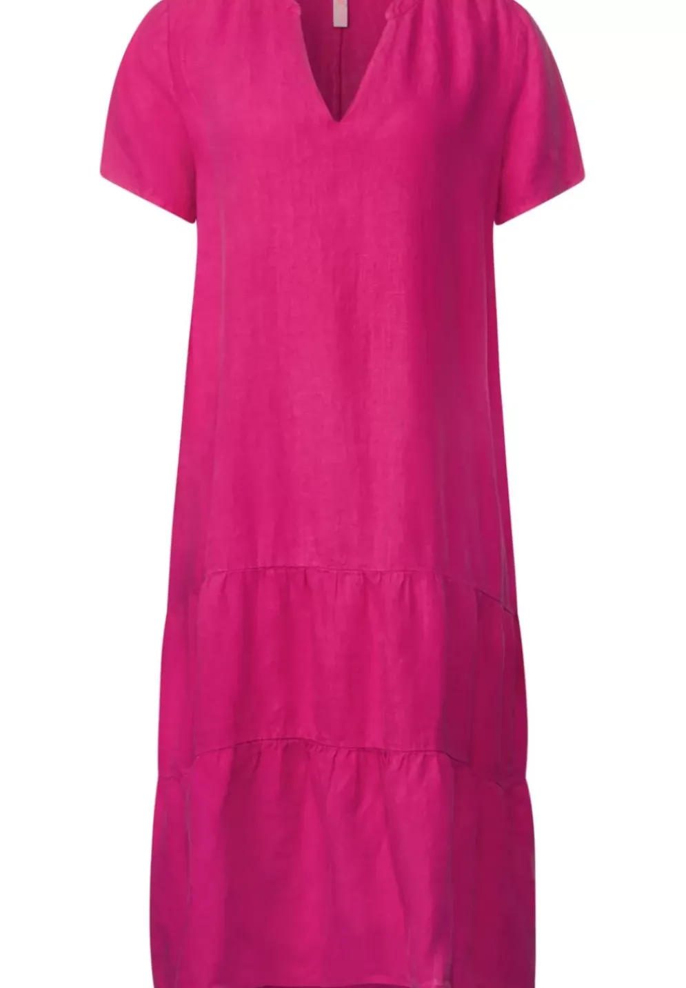Leinenkleid Mit Volants