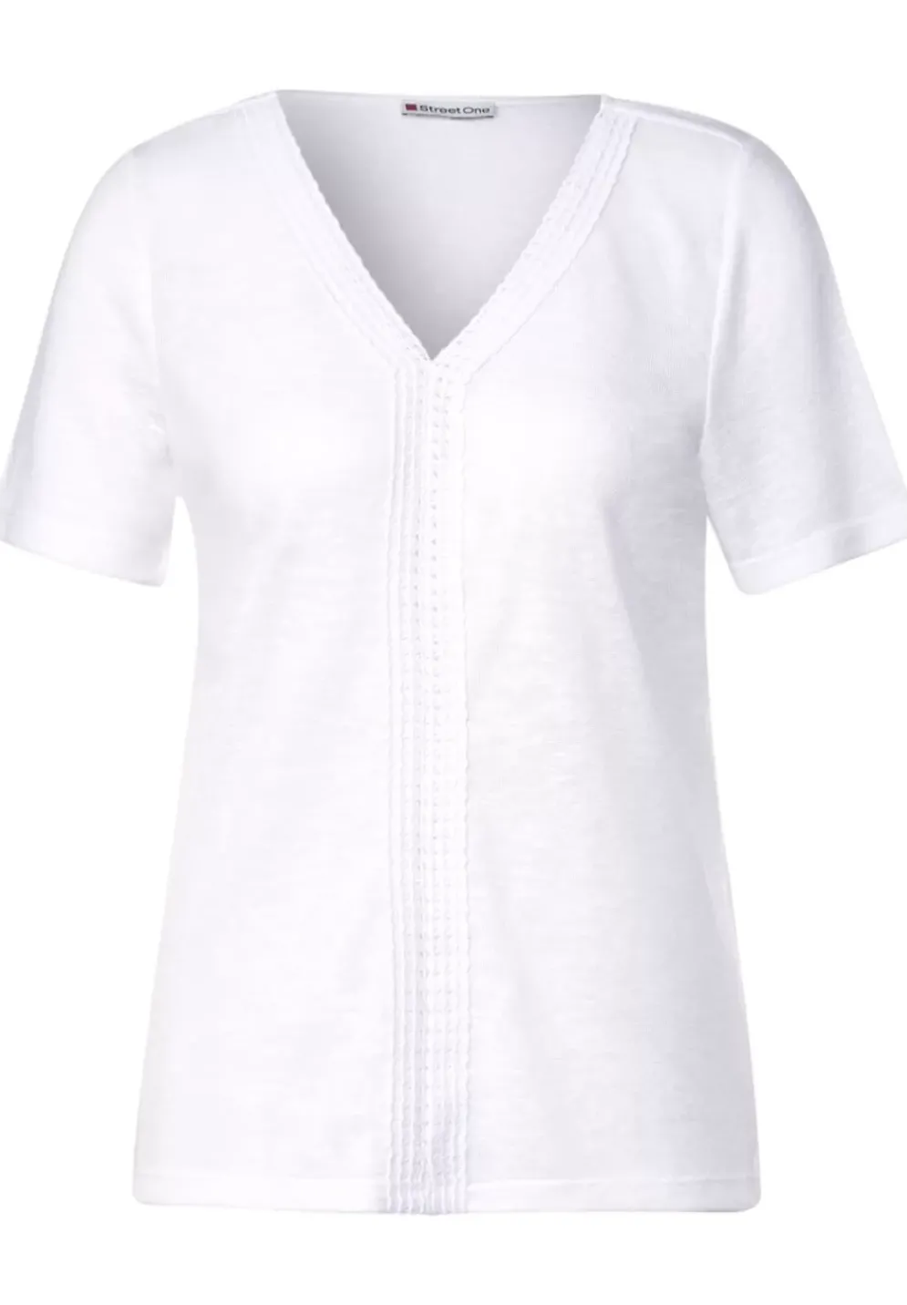 Leinenlook T-Shirt