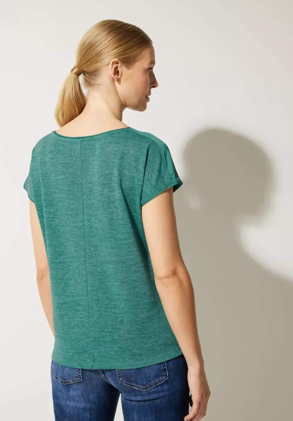 Leinenlook T-Shirt