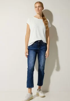 Leinenlook T-Shirt