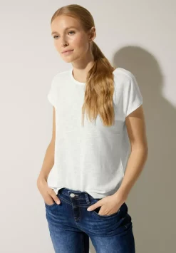 Leinenlook T-Shirt