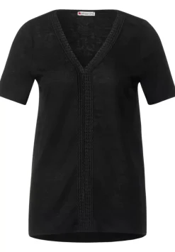 Leinenlook T-Shirt