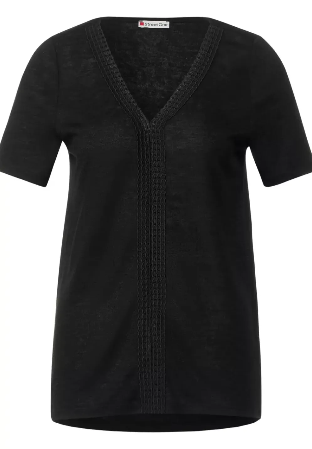 Leinenlook T-Shirt