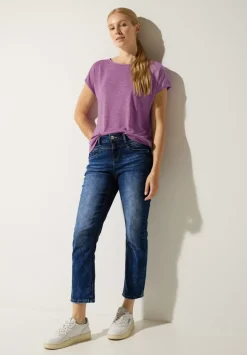 Leinenlook T-Shirt