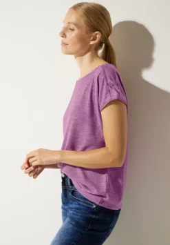 Leinenlook T-Shirt