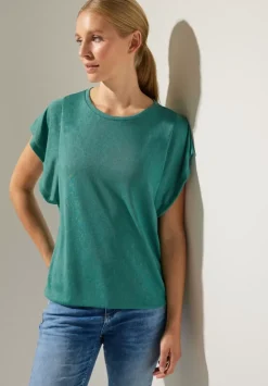 Leinenlook Volant Shirt