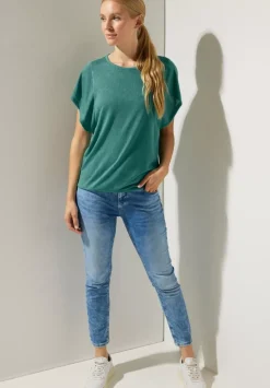 Leinenlook Volant Shirt