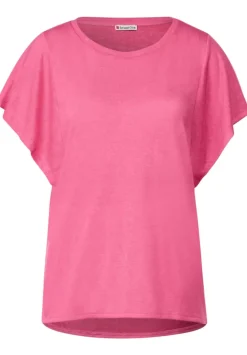 Leinenlook Volant Shirt