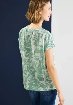 Leinenmix Blusenshirt