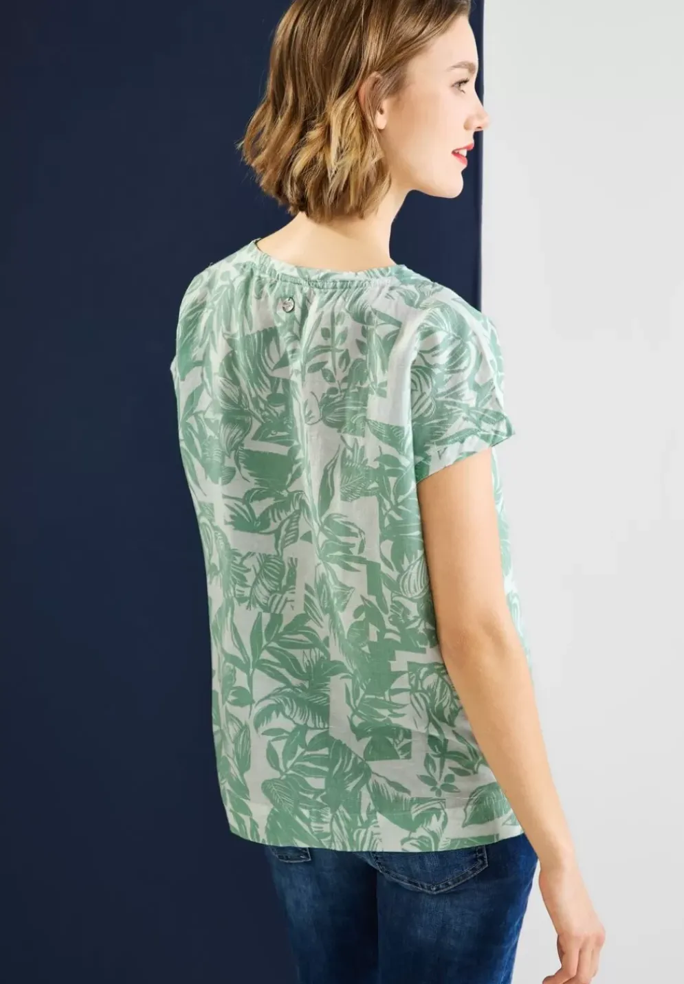 Leinenmix Blusenshirt