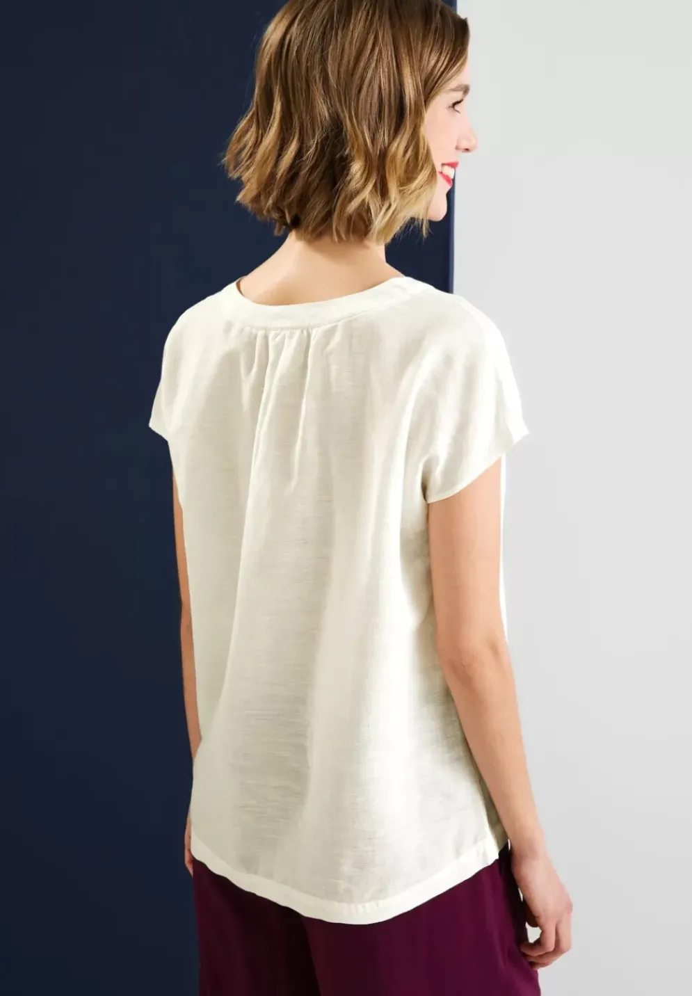 Leinenmix Blusenshirt