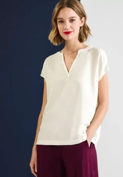 Leinenmix Blusenshirt