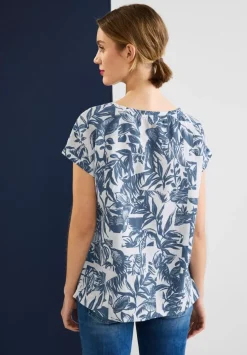 Leinenmix Blusenshirt
