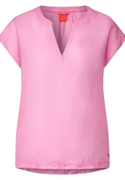 Leinenmix Blusenshirt