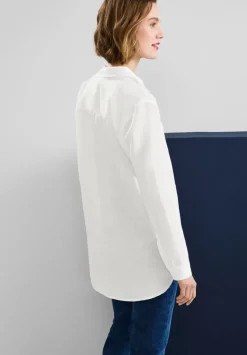 Leinenmix Longbluse