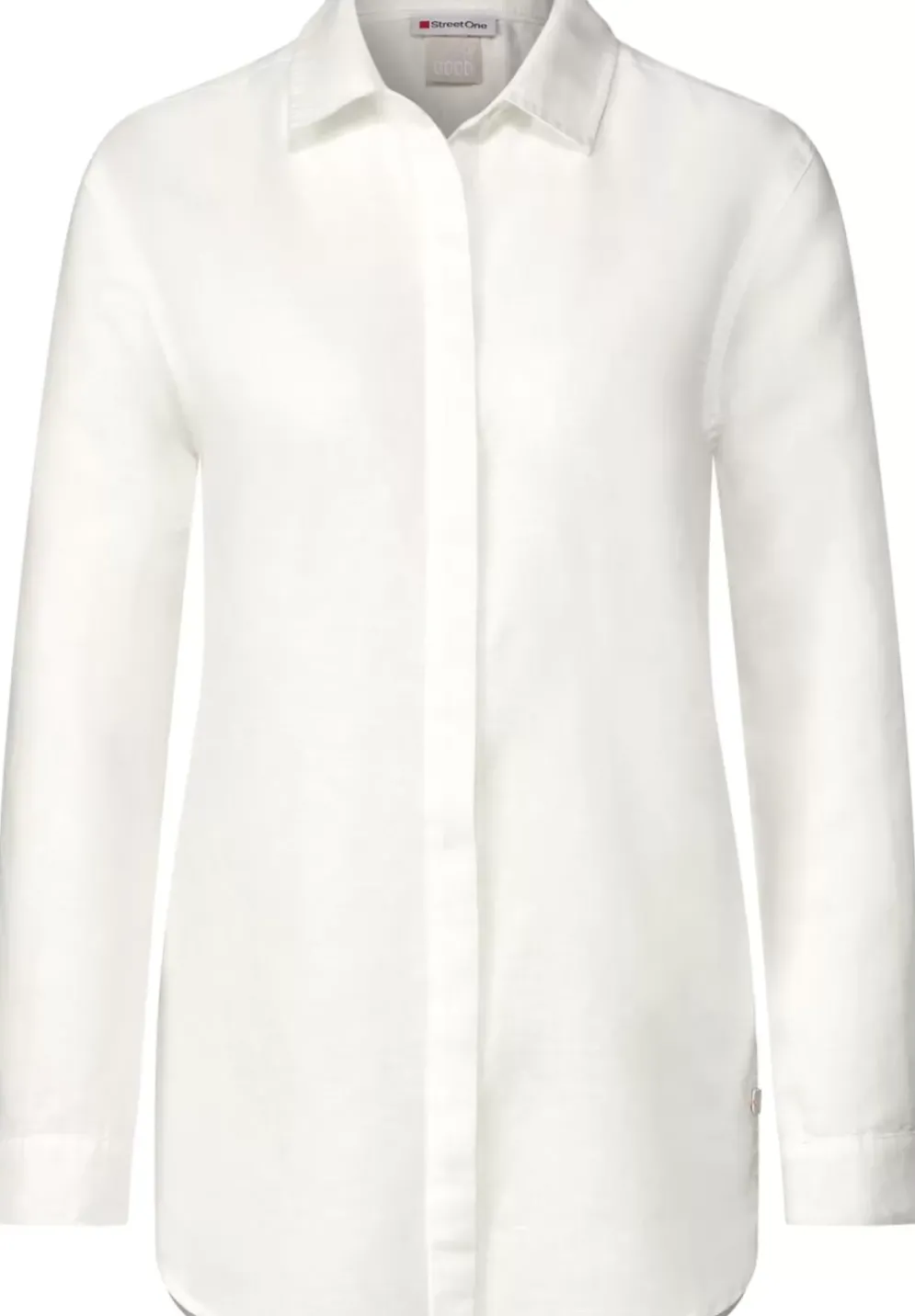 Leinenmix Longbluse